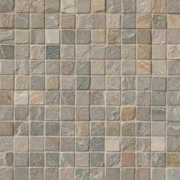 Bathroom- Golden White 2X2 Tumbled Mosaic