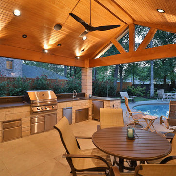 Bunker Hill Patio Cover and Decking around pool