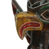 Wooden Dot Painted Eagle Totem with Spread Wings 8.5 In.