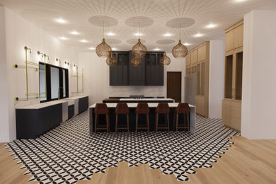 Kitchen - contemporary kitchen idea in Las Vegas