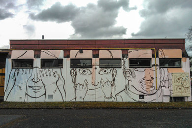 fresque murale Lycée