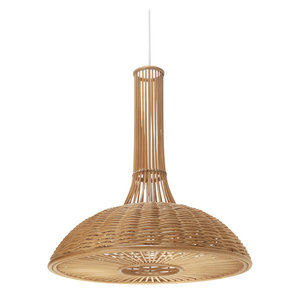 Wicker Ball Pendant Light, Natural - Tropical - Pendant Lighting