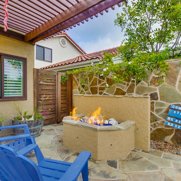 Stone Wall and Fire Pit