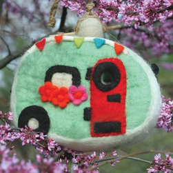 Happy Trails Felt Birdhouse - Birdhouses