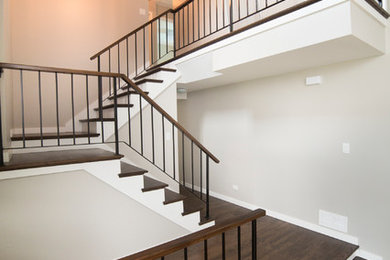 Inspiration for a contemporary staircase remodel in Los Angeles