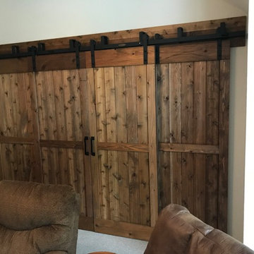 Double Bypass Barn Door Walnut