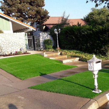 Front yards with Artificial Turf