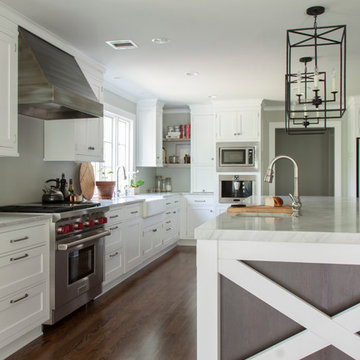 White Transitional Kitchen Remodel