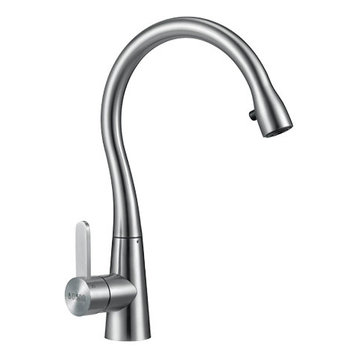 BOANN Helena 14.4" 304 Stainless Steel Pull-Out Kitchen Faucet
