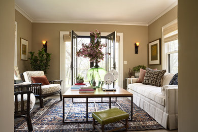 Elegant living room photo in Minneapolis