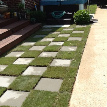 Checkerboard Pavers for Pool