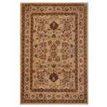 Bareens Designer Rugs - Bohemien Ziegler Nicole Taupe Tan Hand-Knotted Wool Rug - 9'4'' x 12'2'' - Enhance the ambiance of your home with this magnificent Persian-influenced Turkish hand-knotted rug made by skilled artisans capable of creating the most exceptional vegetable dyes and hand-spun wool. This exquisite handmade rug is a one-of-a-kind Peshawar Kafkaz, otherwise identified as Chobi, Chobi Peshawar, Oushak, or Ziegler rug. These handmade rugs are crafted in Pakistan utilizing superior-quality wool imported from Australia, New Zealand, and Korea in two types of weaves: the Persian weave and the Mori weave. This rug is meticulously crafted by hand using the finest natural vegetable dyes extracted from local plants. The artisans use a blend of hand-spun local and fine merino wool, resulting in a rug with a compelling texture, higher lanolin content, and longer staple. The artisans occasionally incorporate natural or artificial silk into the pile to enhance specific motifs. The finished product is an awe-inspiring execution of flawless design and an understated palette that exudes elegance.