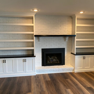 Custom Built-in with Surrounding Fireplace