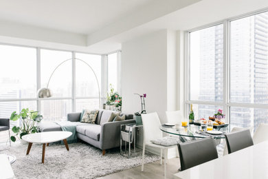 Inspiration for a modern living room remodel in Toronto