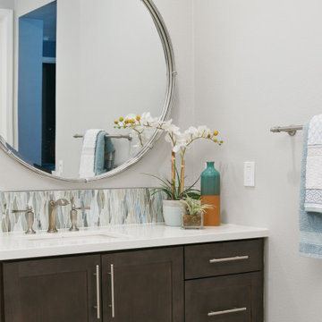 Master Bath - builder basic to coastal custom