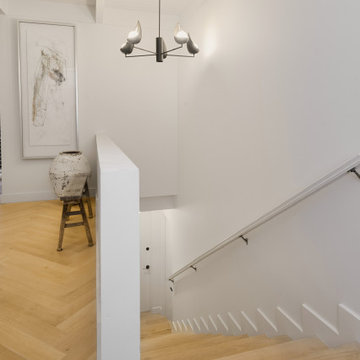 After - Herringbone Carried onto the Stair and Landing
