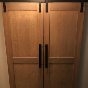 Wood Finished Barn Doors