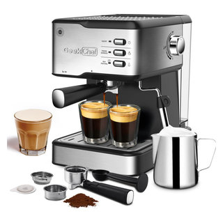 Oster Cappuccino and Espresso Maker Steam Pressure System, 4 Cup