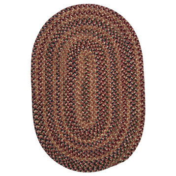 Colonial Mills Twilight TL70 Rosewood Traditional Area Rug, Oval 2'x12'