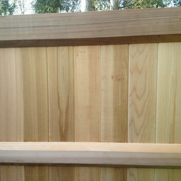 Clear Red Cedar Privacy Fence