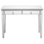 Elegant Decor - Chamberlan Vanity Table - The Chamberlan collection is a modern and sleek decor family.  Every versatile item in this collection will add a soft contemporary feeling to any place in your home.