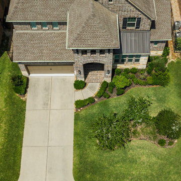 The Woodlands - Turf, Stained Patio, Gate, and Fences