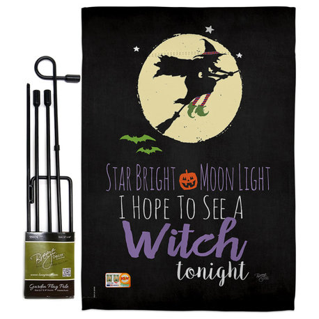 Star Bright Fall Halloween Garden Flag Set