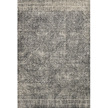 Ellen DeGeneres Crafted by Loloi Black/Ivory Kopa Rug 11'6"x15'