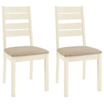 Bentley Designs - Provence Painted Oak Furniture Slatted Chairs, Set of 2 - Provence Painted Oak Slatted Chair Pair is a timeless piece that works seamlessly in both modern and traditional settings, making it ideal for town and country homes. The range offers a wide selection of simple but stylish furniture to make any room look and feel great.