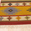 Handwoven Wool Multi Traditional Geometric Kilim Rug