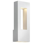 HInkley - Hinkley Atlantis Outdoor Medium Wall Mount Lantern, Satin White - Atlantis features a minimalist design for the ultimate in urban sophistication. Constructed of solid aluminum and Dark Sky compliant, Atlantis provides a chic solution to eco-conscious homeowners.