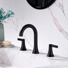 Luxier WSP11-T 2-Handle Widespread Bathroom Faucet with Drain, Oil Rubbed Bronze