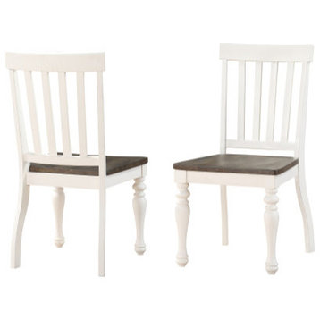 Joanna Two Tone Side Chair, Set of 2, Dining Chair
