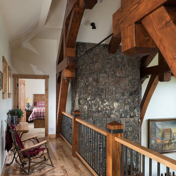 Wyoming Timber Frame Home: The Afton Residence - Loft