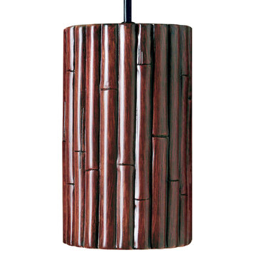 A19 PN20301 "Bamboo" 1 Light Pendant - Cinnamon