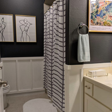 Transitional Chic Guest Bathroom