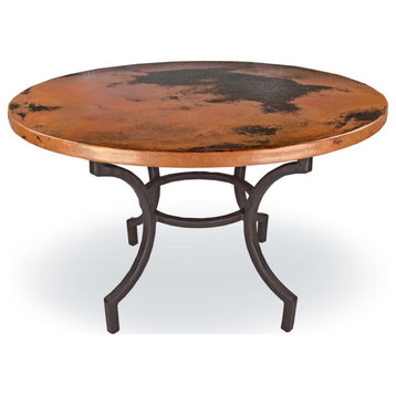 Corinthian Dining Table With 48" Copper Top
