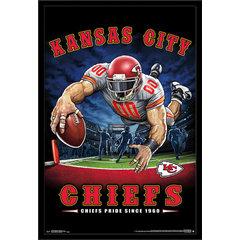 : Trends International NFL Kansas City Chiefs - Helmet 16 Wall  Poster, 22.375 x 34, Premium Unframed Version : Sports & Outdoors