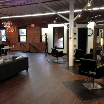 Commercial Vinyl Planks fit Salon's Stylish Remodel