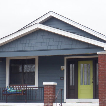 Evening Blue James Hardie Before and After | St. Louis, MO