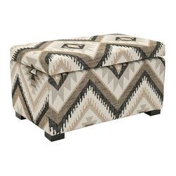 Madison Tribal Design Storage Bench - Accent And Storage Benches