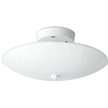 Nuvo Lighting 2-Light 12" Ceiling Fixture, White Round, White, SF77-823