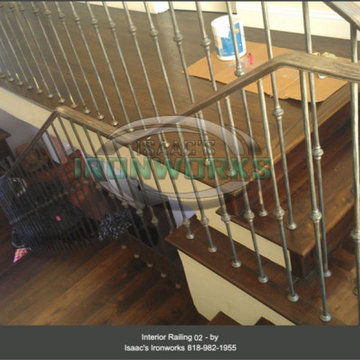 Interior Railings Custom Made by Isaac's Ironworks