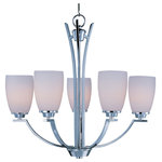 Maxim Lighting International - Rocco 5-Light Chandelier - Shed some light on your next family gathering with the Rocco Chandelier. This 5-light chandelier is beautifully finished in a unique color and will match almost any existing decor. Hang the Rocco Chandelier over your dining table for a classic look, or in your entryway to welcome guests to your home.