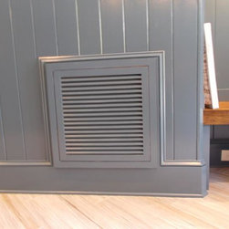 Wood Return Air Filter Grille in beadboard - Registers Grilles And Vents
