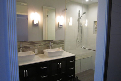 Inspiration for an eclectic bathroom remodel in San Diego