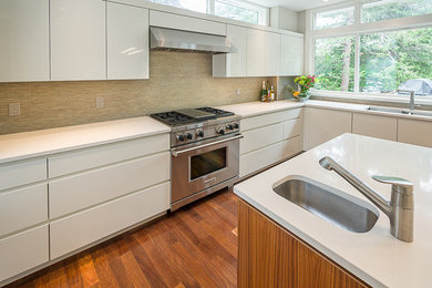 Trendy kitchen photo in Boston