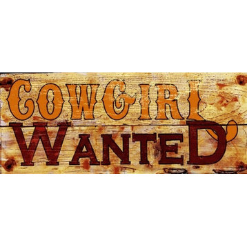 Cowgirl Wanted Sign