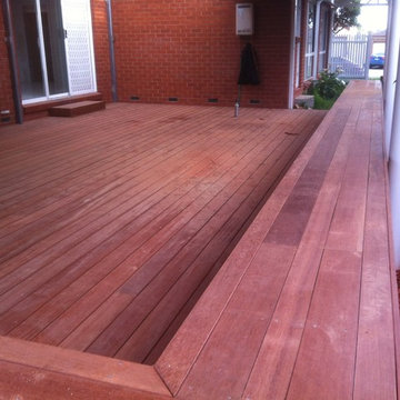 Transformation from concrete to merbau decking in Berwick