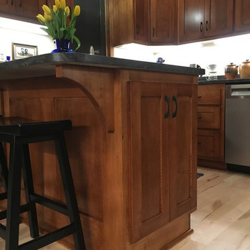 Spice Cabinet in Peninsula End Opposite Stove